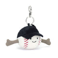 Jellycat Cozy Plush Amuseables Sports Baseball Bag Charm
