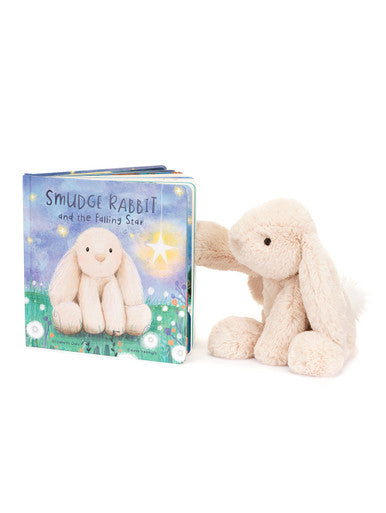 Jellycat Picture Book Smudge Rabbit and the Falling Star Book and Smudge Rabbit
