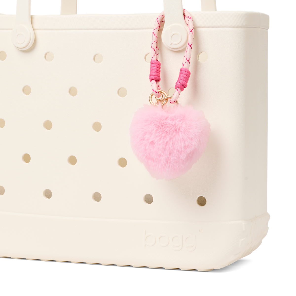 Bogg'd & Charmed  - Pink Heart Pouf
