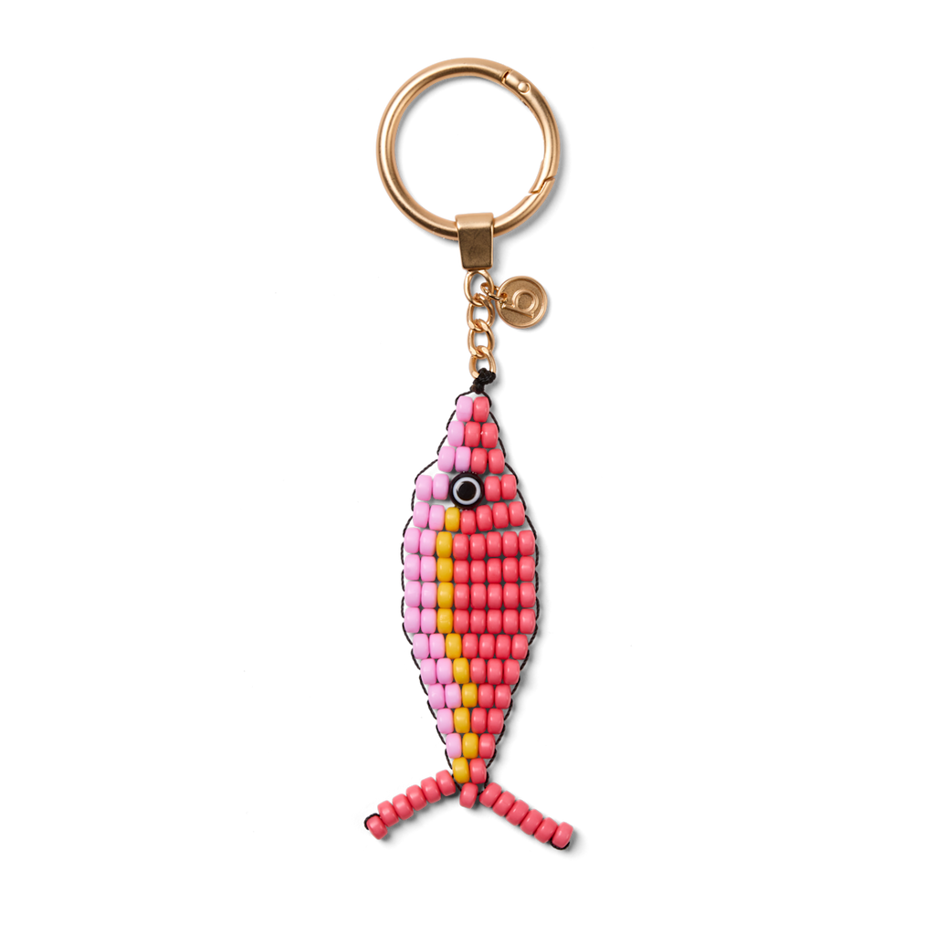 Bogg'd & Charmed  - Beaded Fish Coral/Pink Taffy
